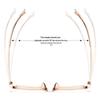 Youth Fashion Two-Color Ultralight Eyeglass Frames 2052CF – Small, Comfortable Frames for Men and Women