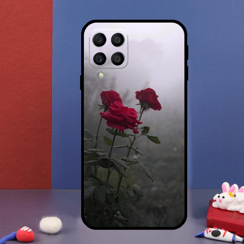 Red Rose Flower For Samsung Galaxy M33 M13 M23 M53 M15 M55 M31 M51 M14 M34 M54 M20 M30s M32 M52 Phone Case