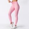 Baoshun Seamless High-Waisted Ribbed Yoga Fitness Leggings
