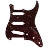 Musiclily Pro 8-Hole ST Stratocaster Pickguard, SSS, 4-Piece, Brown Tortoiseshell, for 2008-2019 China-Made Squier Classic Vibe SQ CV 50s Reissue Vint
