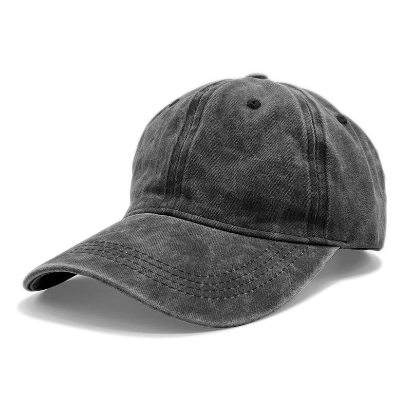 2024 Summer Distressed Washed Cotton Baseball Cap, 38 Colors, Custom Embroidery, Sunshade & UV Protection