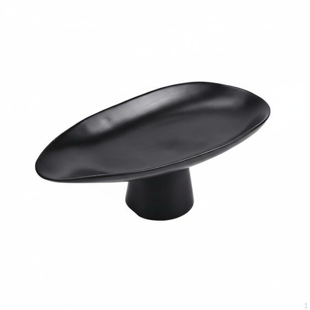 Fruteira de Pedestal Glow Design Sofisticado Prato Decorativo Moderno Peça Central Decorativa Versátil de Resina