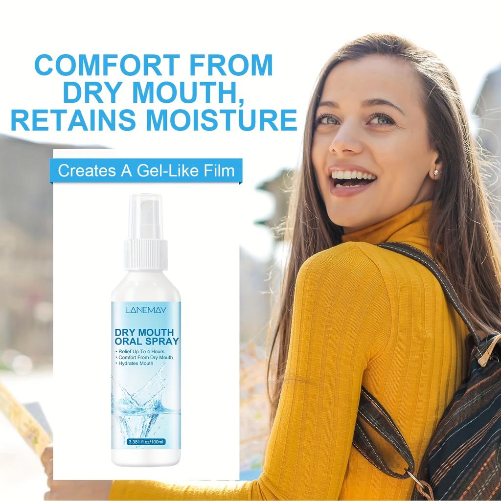 Dry Mouth Oral Spray - Instant Hydration for Dry Mouth, Long-Lasting Refresh Breath, Supports Oral Health - Breath Freshener & Dry Mouth Care