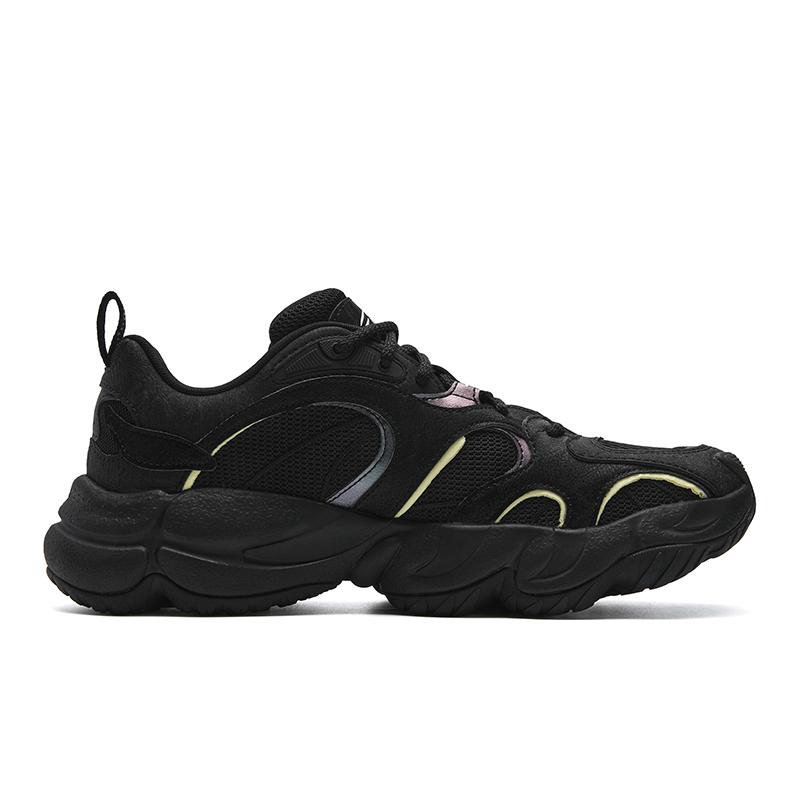 FILA ORIGINALE Cushioning Abrasion Resistant Breathable Lightweight Low top Chunky Sneakers Men's Black F12M612109FBK