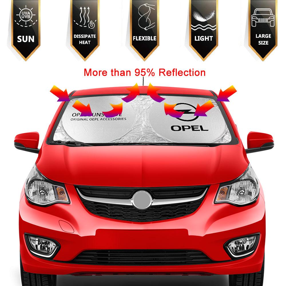 For Opel Zafira Tourer Corsa Combo OPC Grandland X Astra J Vectra Insignia Mokka Crossland Meriva Adam Car Windshield Sunshades