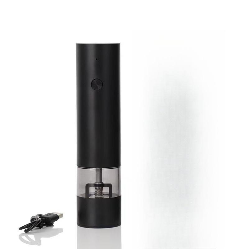 Salt Pepper Grinder USB Rechargeable Electric Adjustable Coarseness Auto Spice Grinders Ground Pepper Powder Peppercorn Sea Salt