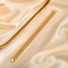 Handmade Paperclip Chain Women Bracelet Jewelry Cubic Zirconia Bangle  Female Lady Girl