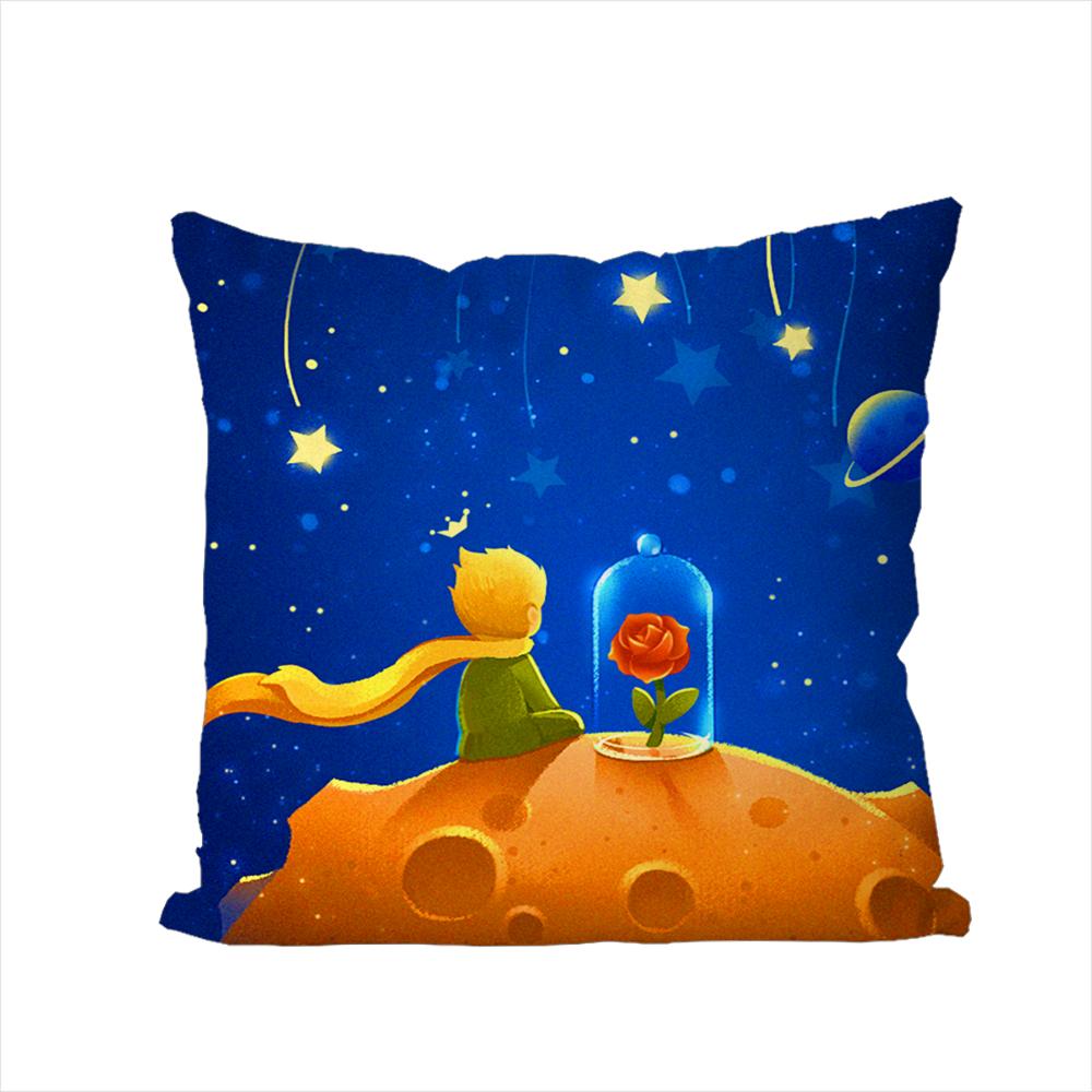 The Little PPrince Pillow Case For Car Sofa Decorative Home Doublesided Print Plush Square Throw Pillow Cushion Cover