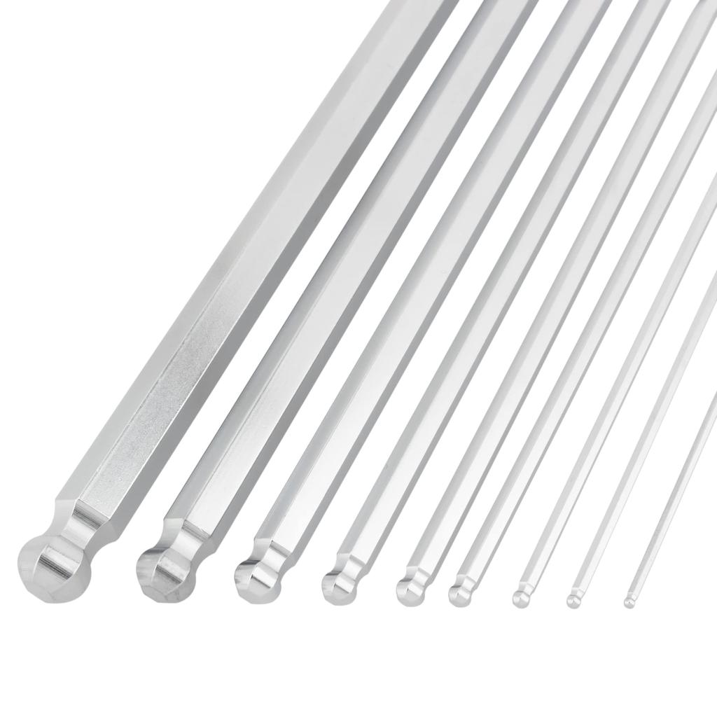 TONE BLB900S Short Neck Long Ball Point Wrench Set L-Shaped (9 Pieces)