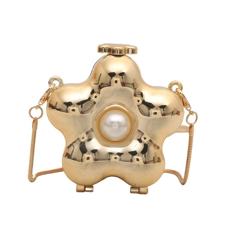 New Flower Shape Fashion Niche Design Versatile Light Luxury Chain Shoulder Messenger Bag Women