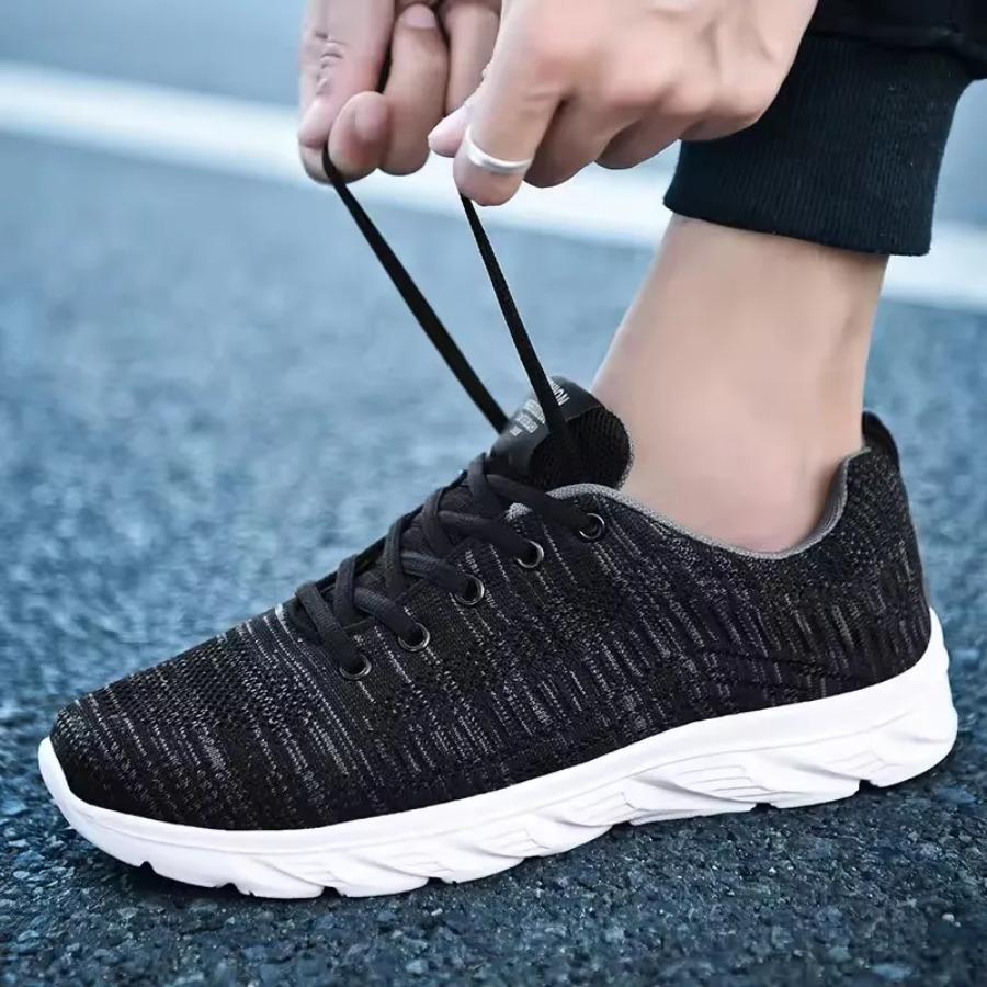 Sports Men Running Jogging Shoes Casual Sneakers Outdoor Lace Up Breathable Mesh Light Tennis Outdoor Walking Tenis Masculino