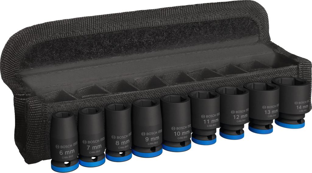 BOSCH Impact Wrench Socket Set 2608003034 inch Drive with Storage Case 1/4 (6.35mm)