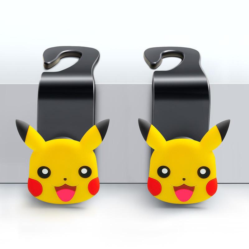 Versatile Car Seat Back Hooks Decorative Car Interior Products Plastic Material Lovely Kiss Couple 1 Pair Hooks