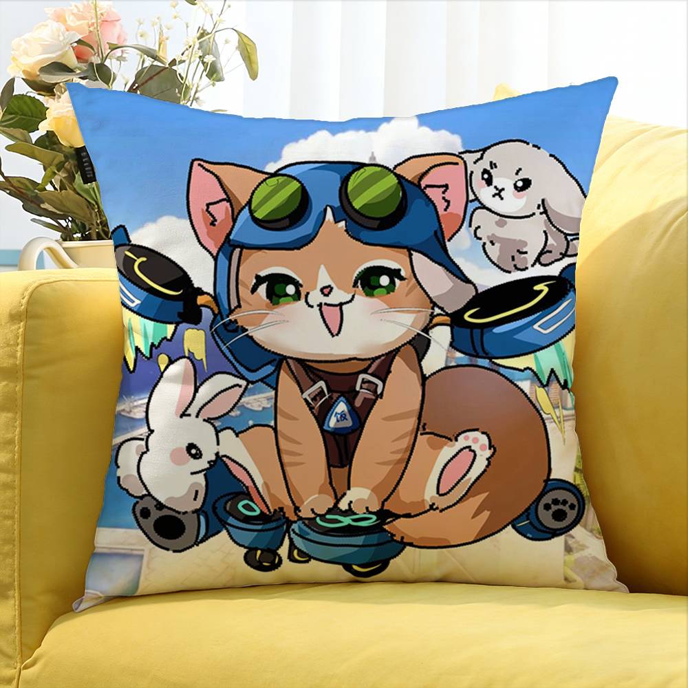 Game Jetpack Cat Sombra Overwatch Various Sizes Square Pillow Case For Car Home Bedchamber Decor