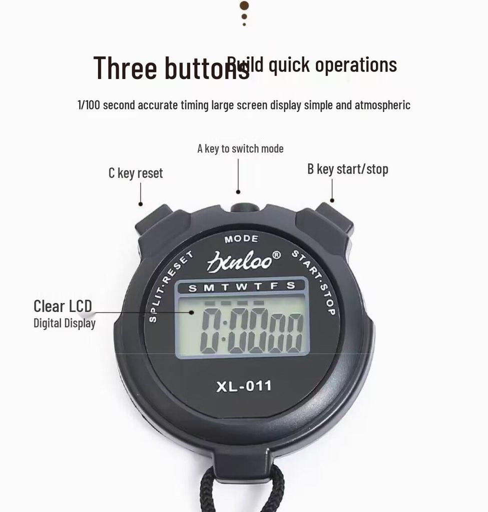 Mechanical & Electronic Stopwatch for Physics & Sports Timing - 60s/30s