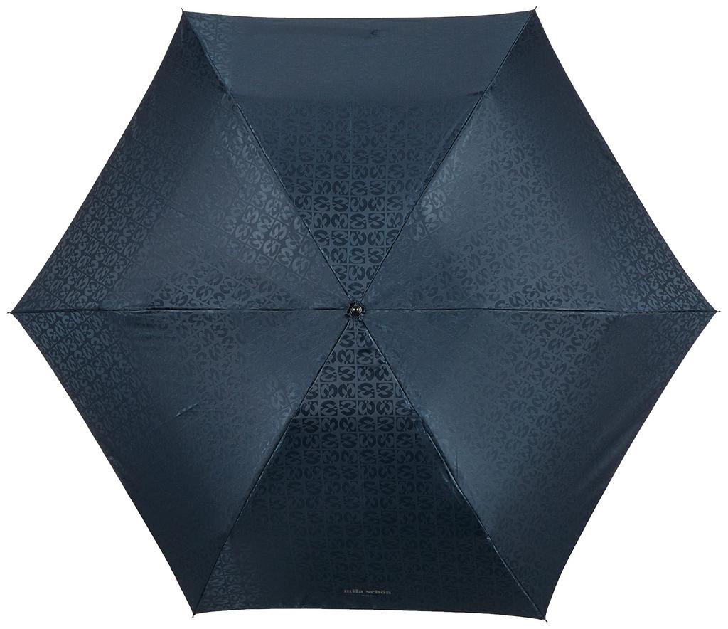 MOONBAT Mila Schon Logo Jacquard Men's Folding Umbrella, Mini Umbrella for Men