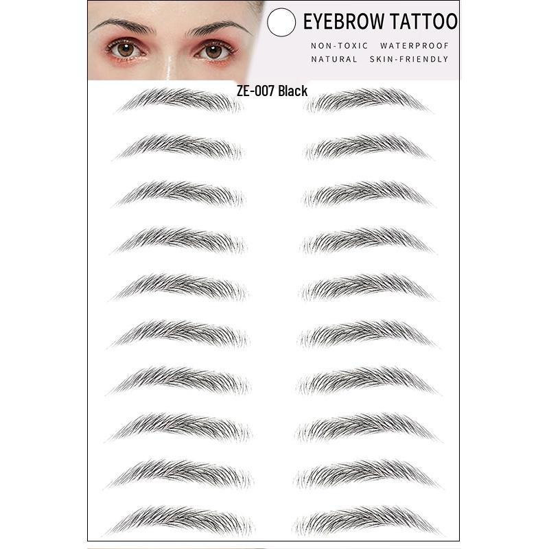 Zhengxiang 2025 Waterproof 6D Eyebrow Stickers - Realistic, Easy Makeup for a European, American, and Korean Style.