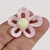 Colorful Hollow Flower Resin Crafts Cute Five-Petaled Flower Accessories Cute Hairpin Phone Cases Jewerly Decor Keychain
