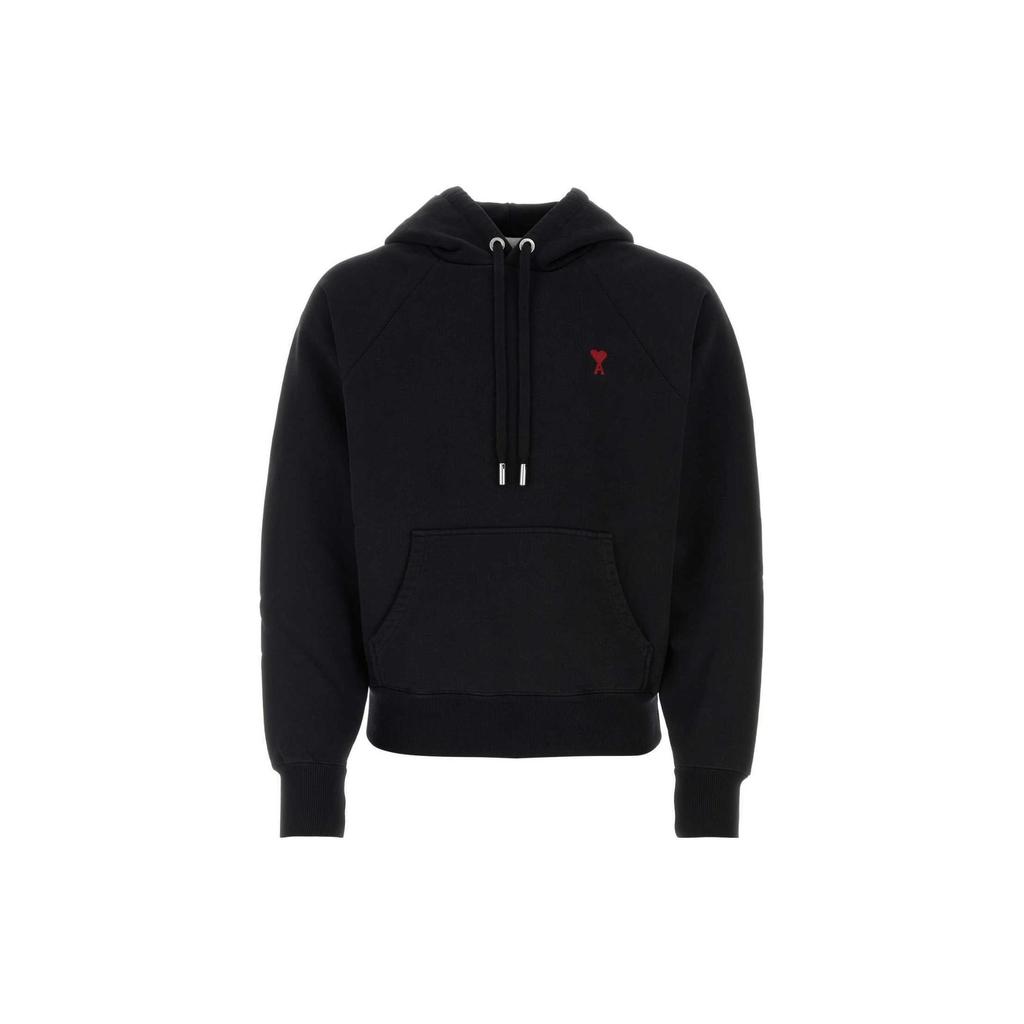 AMIPARIS Solid Color Pattern Embroidered Sweatshirt Men sweatshirts Black USW205747-001