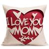 Love Letter Pattern Throw Pillow Covers With Digital Printing Of Short Plush Fabric Car-Shaped Sofa Cushion Home Decor