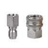 2Pcs/Set Stainless 3/8" 1/4" Quick Connector & Plug With NPT3/8 NPT1/4 Male Female Fitting Thread High Pressure Washer Accessories