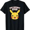 Pokémon Geburtstag Pikachu Großes Gesicht Bester Geburtstag überhaupt! T-Shirt