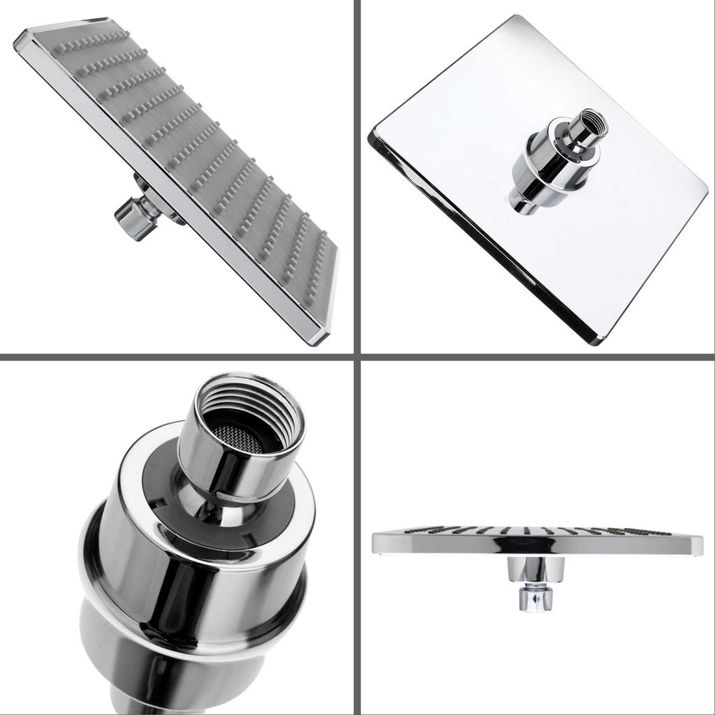 8 Zoll Platz Regen Duschkopf G1 / 2 Einstellbare Hochdruck Duschkopf Bad