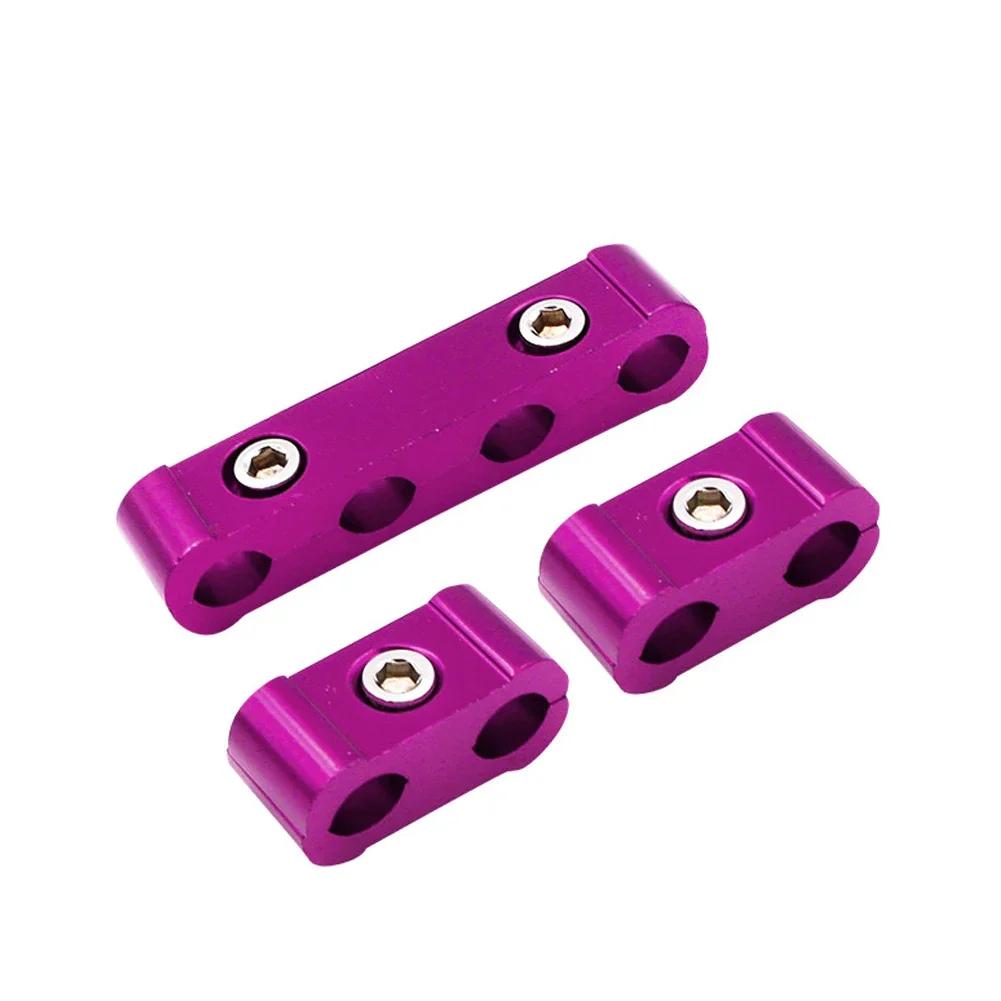 Universal 8/9/10mm Aluminum Car Spark Plug Wire Separator Mulitp-Color Spark Wire Line Clamp Auto Engine Modified Accessories
