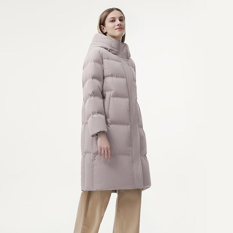 Tanboer Women's Hooded Mid-length Winter Down Jacket 510760A