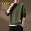 JEEP Men's Casual Crew Neck Knit Sweater