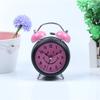 3-inch metal spray painted ringtone smiling alarm clock night light European style wake-up clock