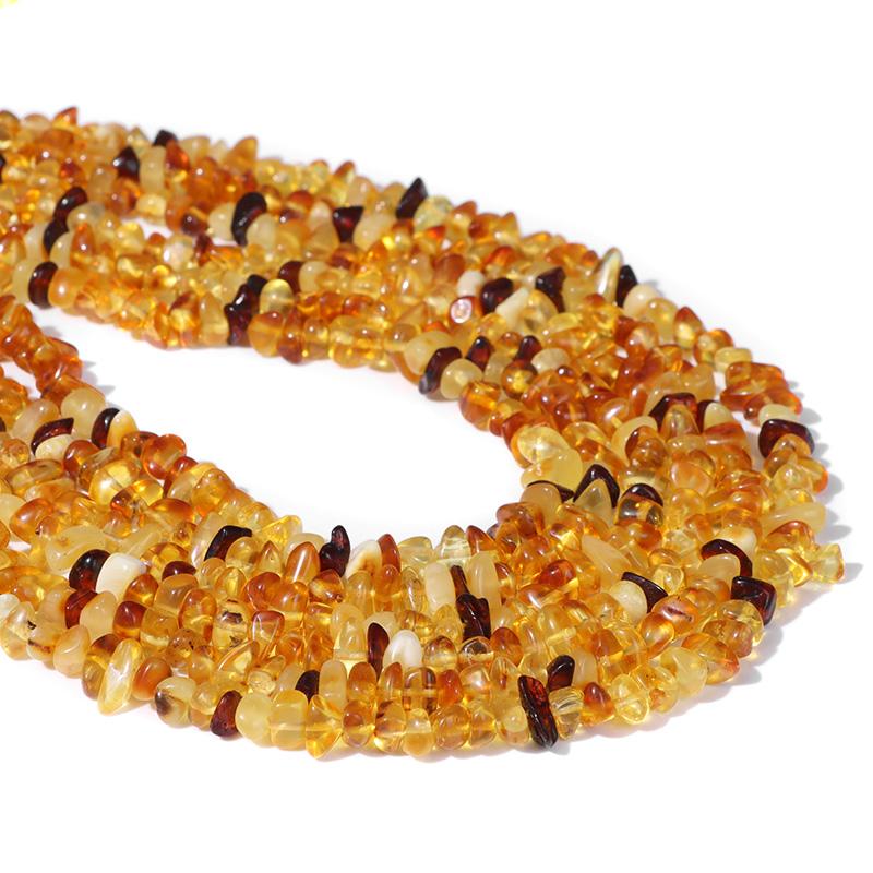 Natural Ambers Stone Bead Irregular Chip Oval Shape Crystal Geavel Bead For Jewelry Making DIY Bracelet Necklace Accessory