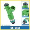 Fuel Injector No.16600JK20A Fuel Injection Nozzle for Nissan Pathfinder 14-20 3.5L for Nissan 350Z 07-09 3.5L Green (Pack of 6) Benefit