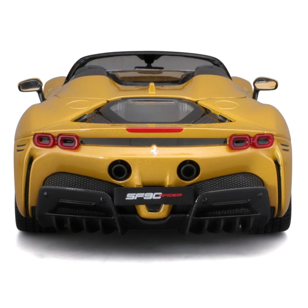 Bburago Scale Ferrari SF90 Stradale Spider Gold Diecast Model Finished GD 1/18 / Car, Model, 18-16016