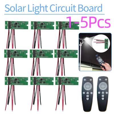 1/2/5Set 3.2V 3.7V Remote Control Solar Lamp Controller Module Radar Human Body Sensing Solar Street Light Control Panel Light