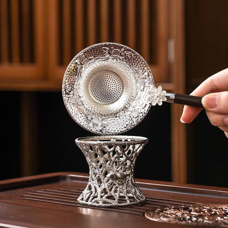 Tea strainer tea filter alloy tea set accessories household tea making funnel tea maker spoon tea residue separator