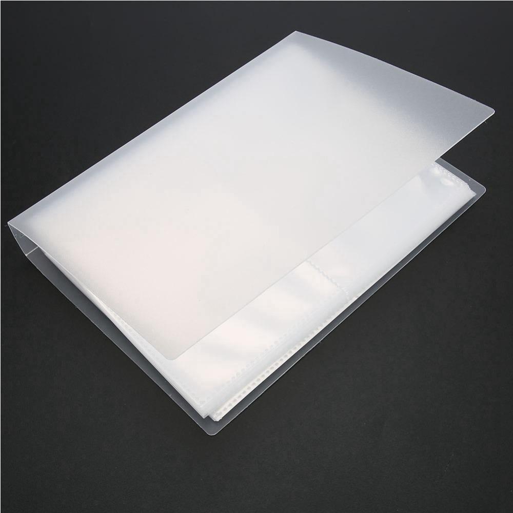 20 Pages 80 Slots Clear Nail Sticker Album Photo Storage Book For Family Anniversaries