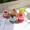 New Simulation Fruit Dessert Pendant Funny Simple Bag Pendant Multi-purpose Keychain Gift