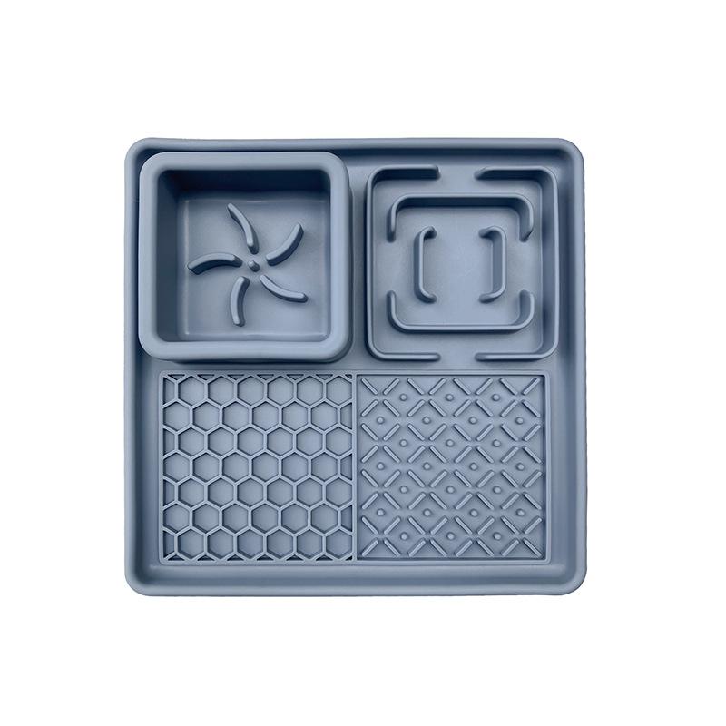 Pet Meal Tray Slow Food Mat Platter Edible Grade Silicone Cat Dog Tableware