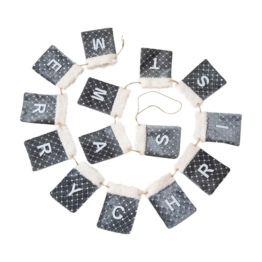 Christmas Letter Pocket Flag Christmas Background Wall Decoration Atmosphere Scene Layout