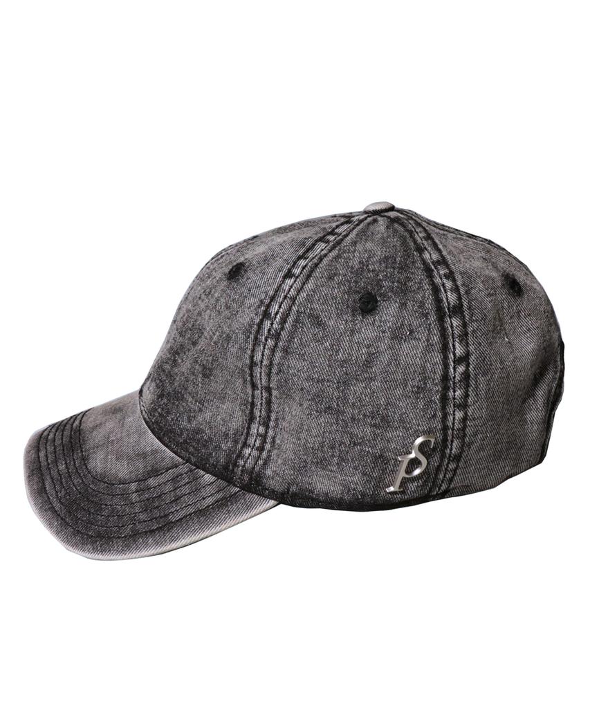 Seullipiseullib Vintage Washing Black Denim Ball Cap