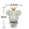 Creative Crown Diamond Cute Bear Car Fragrance Perfume Clip Air Outlet Aroma Air Fresher Decoration Accessories Aromatherapy