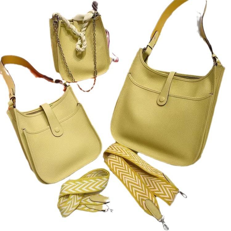 2023 new cowhide Evelyn evelyne mini 17/29TOGO first layer cowhide shoulder crossbody