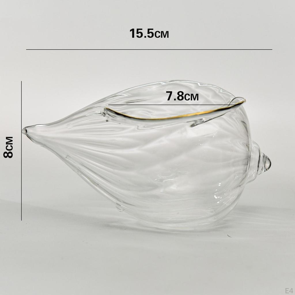 Clear Ice Cream Bowl, Glass Decorative Fruit Parfait Cup for Salad, Snack, Trifle, Dessert