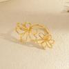 Star Flower Adjustable Ring for Women