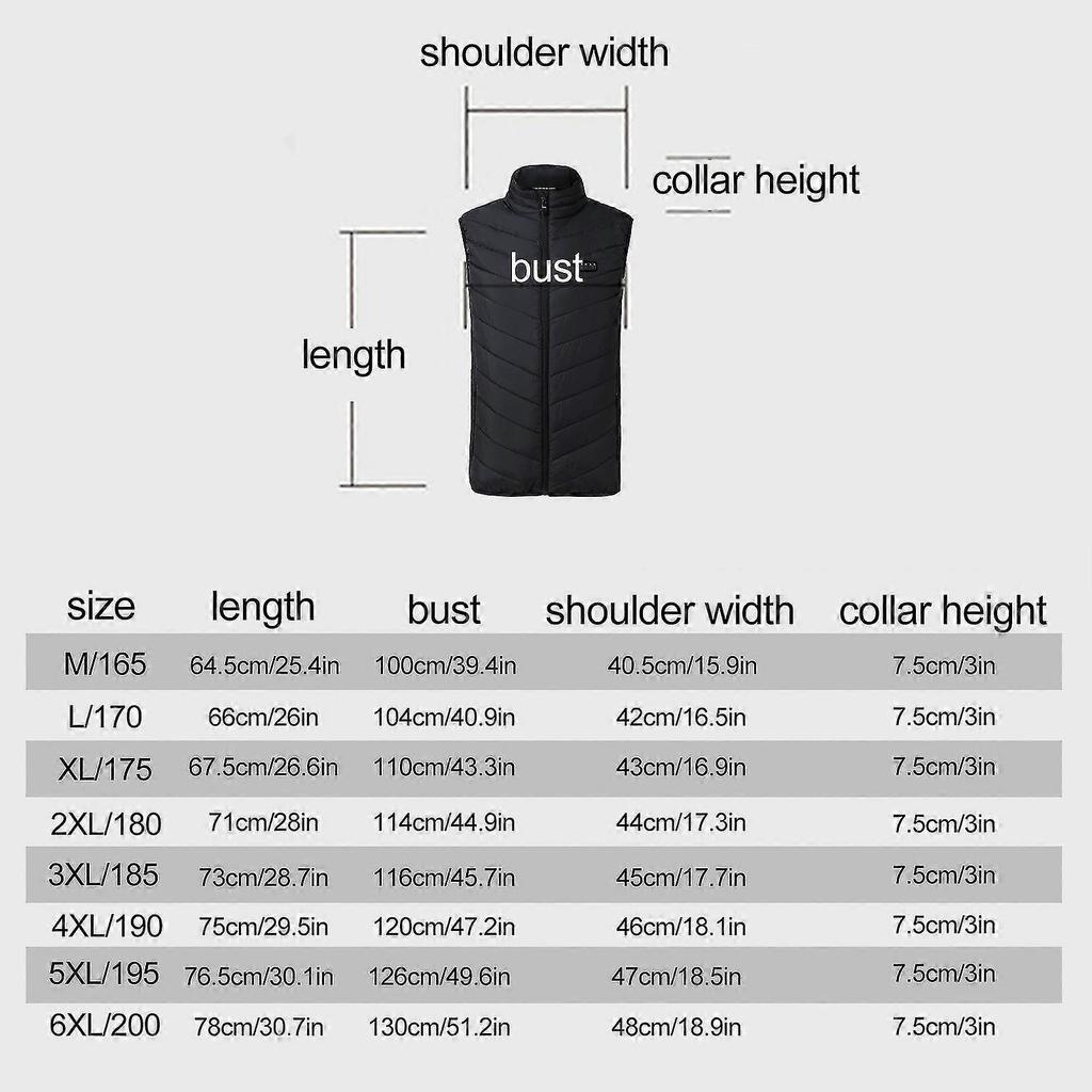 Winter Heated Vest Winter Jacket Usb Electric Heating Vest Heated Winter Vest For Outdoor Skiing