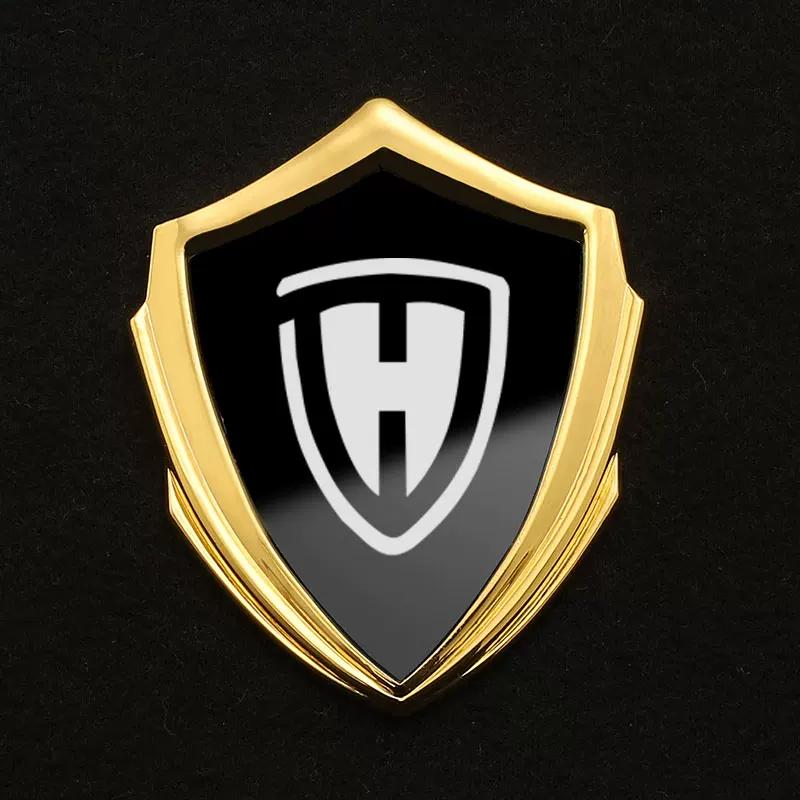 Haojin all-metal sun-resistant and non-fading electric motorcycle 3D three-dimensional car sticker modified decorative sticker body side logo badge