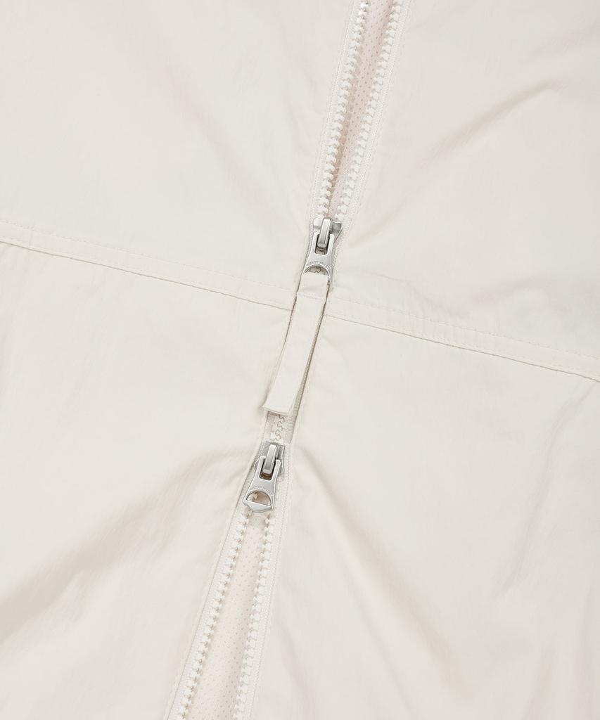Wacky Willy Women'S Nylon Hooded Windbreaker Cream
