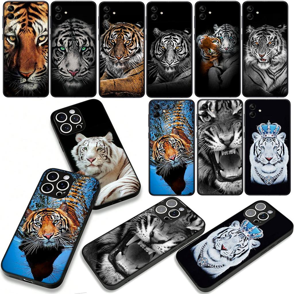 Phone Cover for Apple iPhone 17 16 15 11 Pro XS Max XR 6 7 8 Plus + SE 2020 5 16E Case Tiger Animal Casing