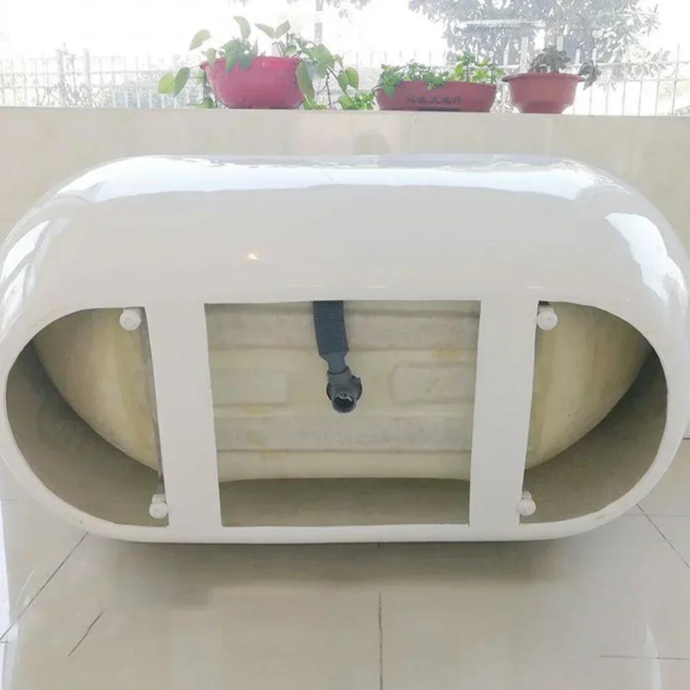 Drain Pipe Bathtub Water Seal Design Efficient Drainage Flat Tub Functionality Gray ABS High Quality PP RV Tubs